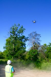 aerial construction photography