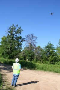 aerial construction photography