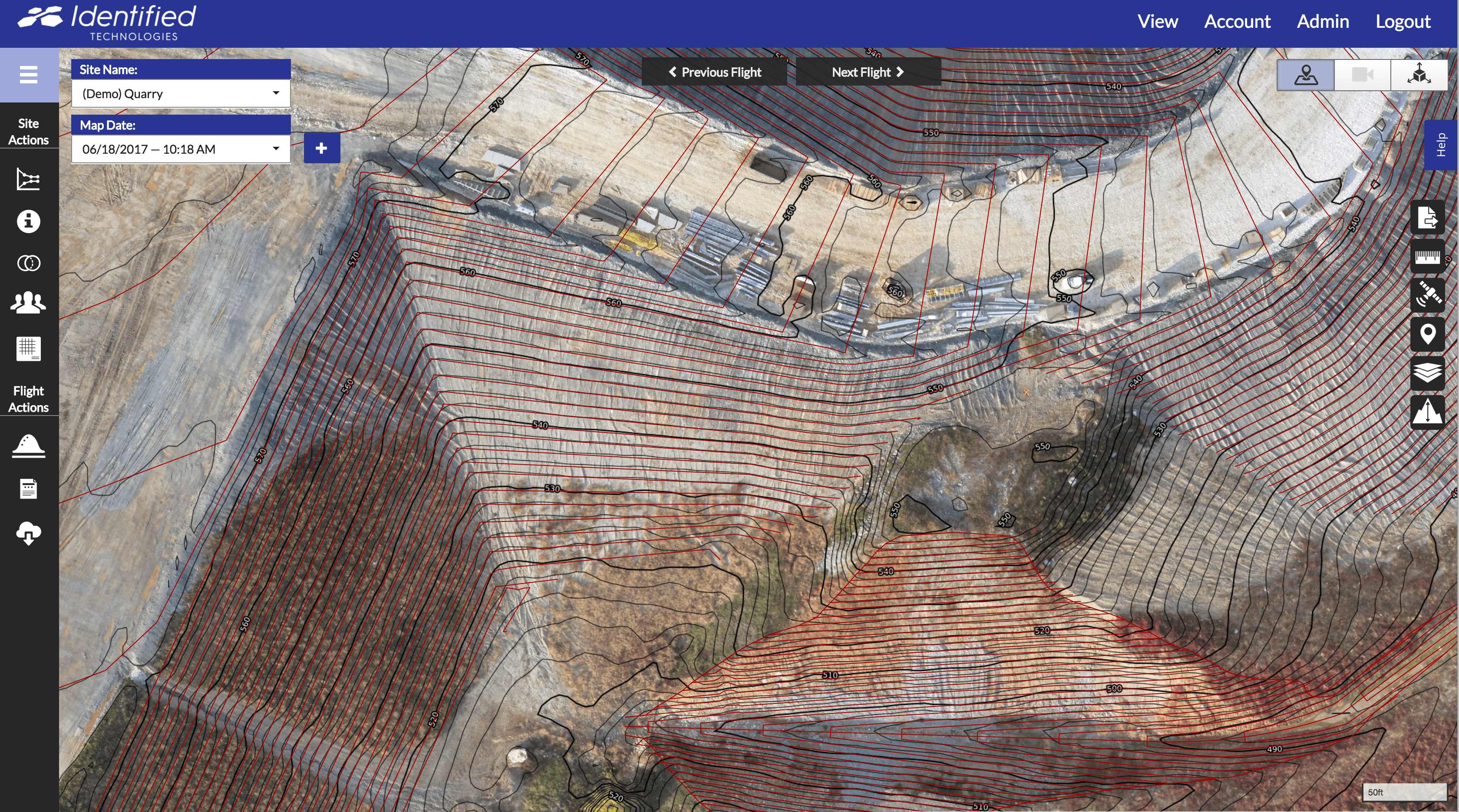 contour map